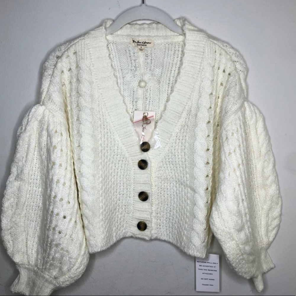 For love and lemons mollie cropped sweater